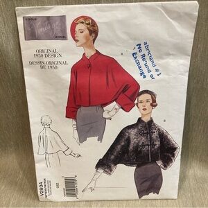VOGUE Vintage All Sizes Included Pattern Number V 2934